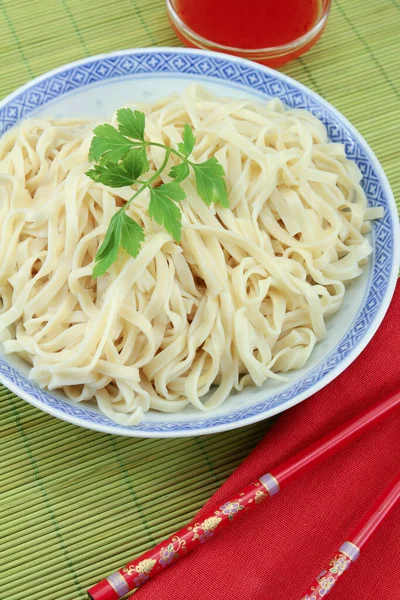 Fideos Simples Plato — Foto de Stock