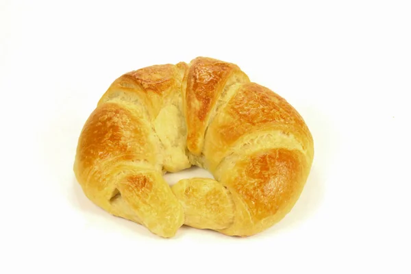 French Croissant White Background — Stock Photo, Image