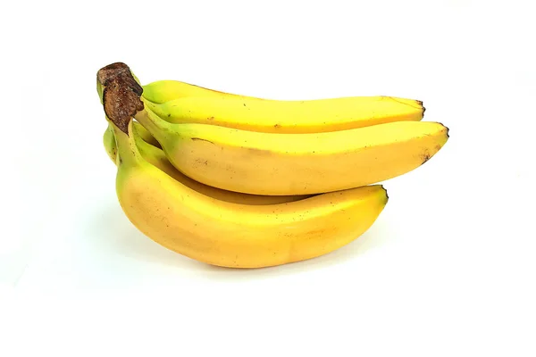 Banan Gäng Vit Bakgrund — Stockfoto