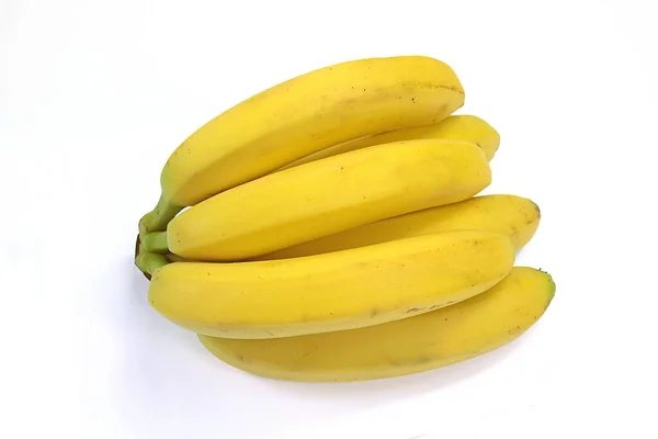 Μπανάνα Τσαμπί Λευκό Φόντο — Φωτογραφία Αρχείου