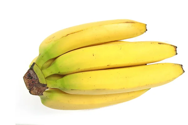 Banana Bunch Latar Belakang Putih — Stok Foto