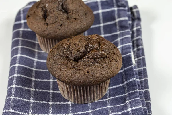 Muffin Chocolat Sur Une Table — Photo