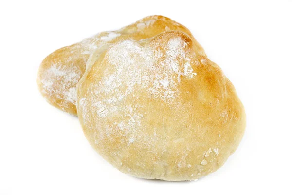 Miękki Chleb Białym Tle — Zdjęcie stockowe
