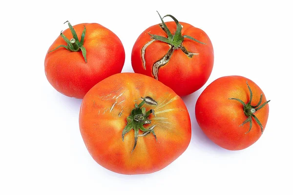 Red Tomato White Background — Stock Photo, Image