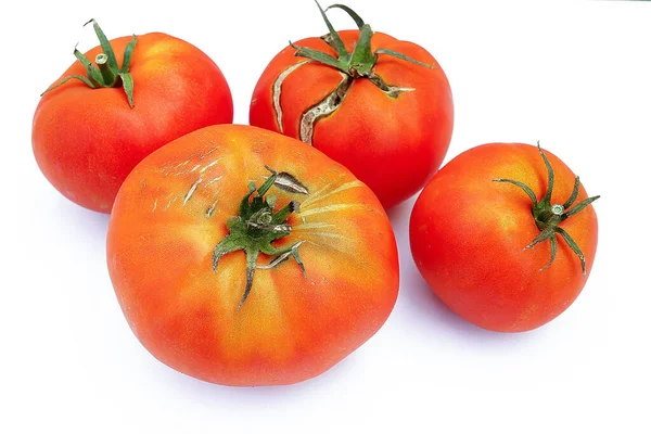 Tomate Rojo Sobre Fondo Blanco — Foto de Stock