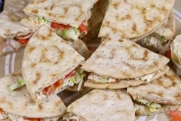 Sandwich Surimi Légumes Crus — Photo