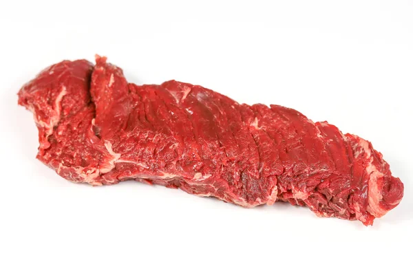 白背景生牛肉标签 — 图库照片