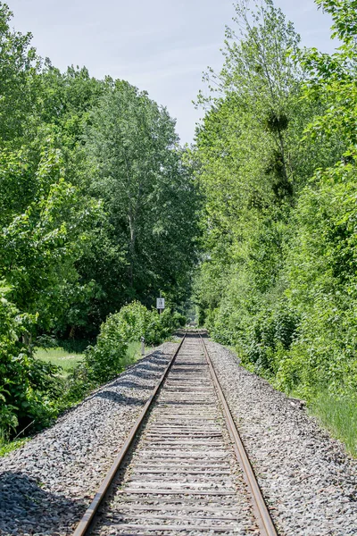 Ferrovia Nella Campagna Francese — Foto Stock