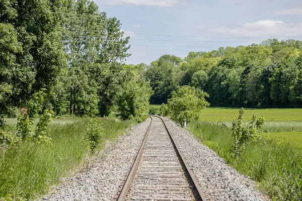 Ferrovia Nella Campagna Francese — Foto Stock