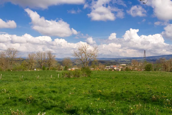 sunny countryside landscape in France
