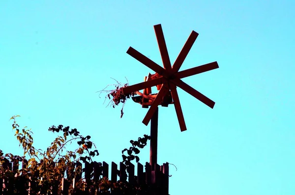 Klopotec Effrayeur Oiseaux Dans Vignoble Autrichien Automne Styrie Sud — Photo