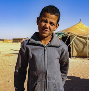 Tindouf, Fas 'taki mülteci çocuk.