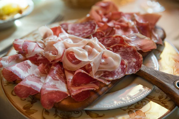 Typical various italian salami — Stock Photo, Image