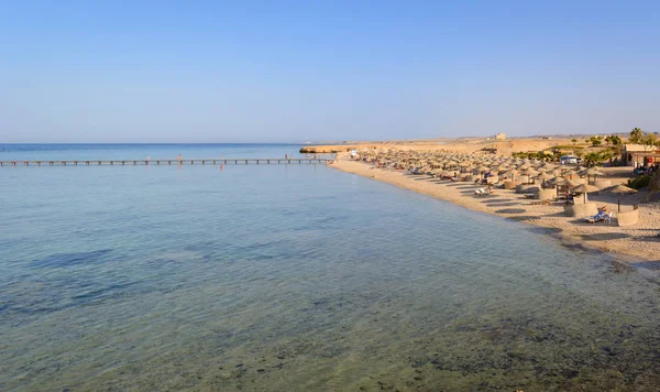 Egyptské pláže v létě — Stock fotografie