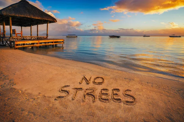 Den skriftliga ”ingen stress" — Stockfoto