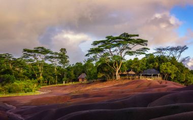 Chamarel yedi renkli yerler Mauritius