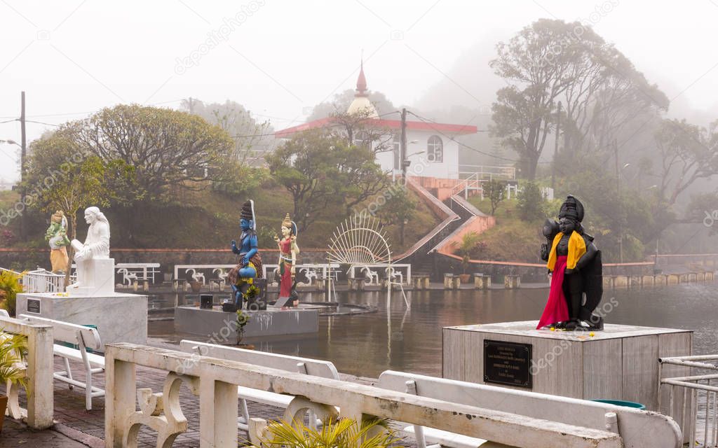 Hindu statues in Grand Basin Mauritius