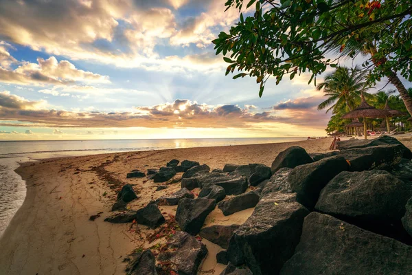Mauritius Adası'nda muhteşem günbatımı — Stok fotoğraf