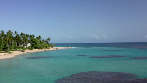 熱帯ビーチの空中ビュー。サマナ半島 — ストック動画