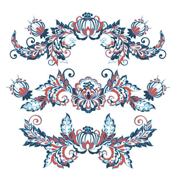 Floral design στοιχείο σε μπαρόκ στυλ — Διανυσματικό Αρχείο