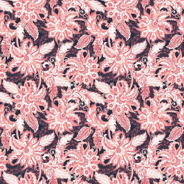 Asiatique floral sans couture modèle — Image vectorielle