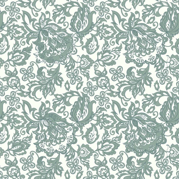 Motif floral vintage coutures — Image vectorielle