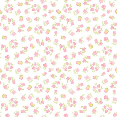 suluboya çiçek şirin seamless modeli.