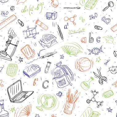 okula dönüş doodles