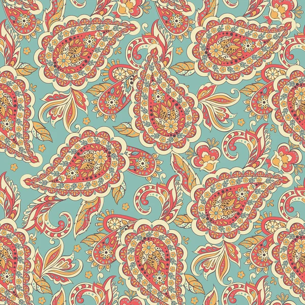 Hint tarzı çiçekli Paisley seamless modeli