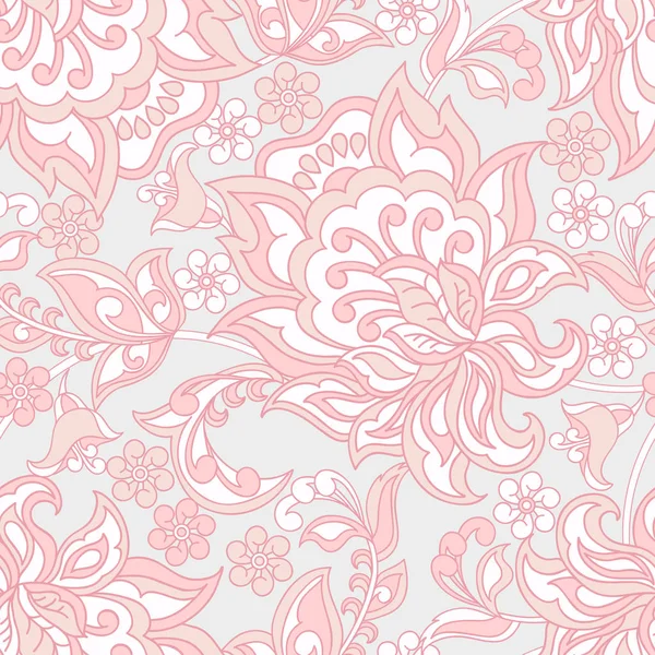 Patrón sin costura floral vintage — Vector de stock