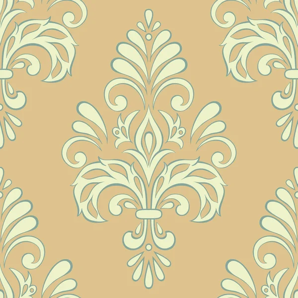 Damask seamless vector wallpaper — Stock Vector