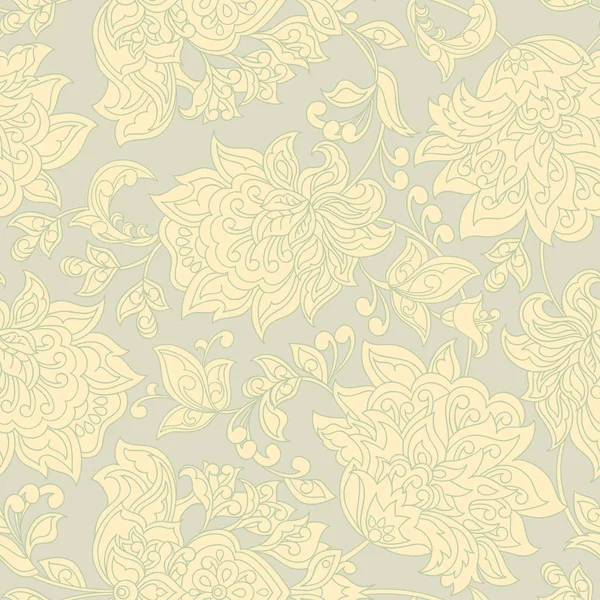 Fleurs vintage motif sans couture . — Image vectorielle