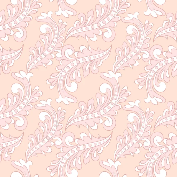 Floral seamless vintage pattern. vector background — Stock Vector