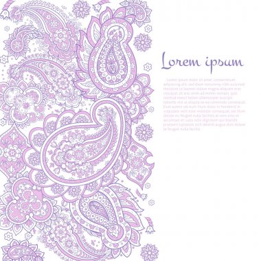 Klasik desenli desenli bir tebrik kartı.