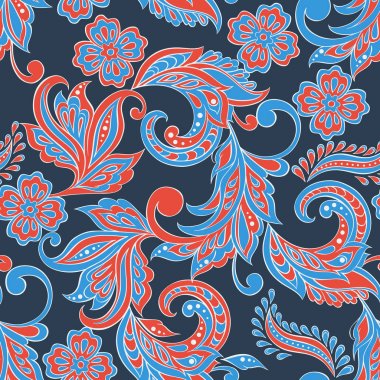 Hint çiçek seamless modeli