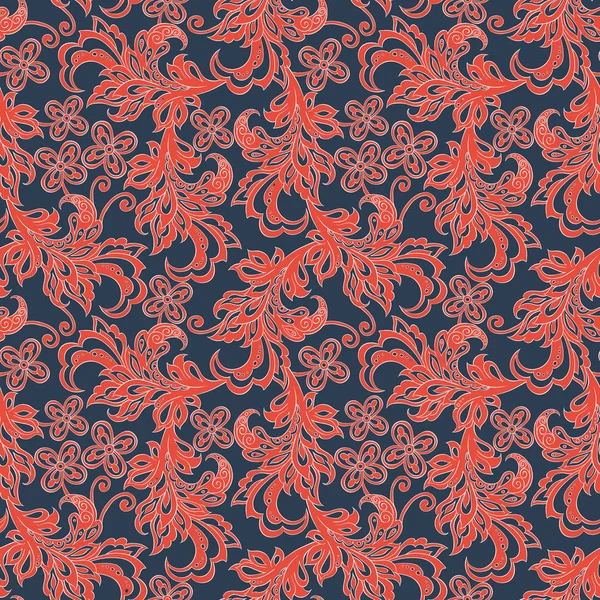 Motif floral vintage coutures — Image vectorielle