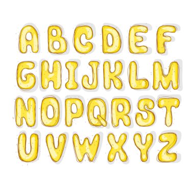 Doodle komik yazı tipi