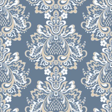 Barok tarzı duvar kağıdı. Çiçeksiz vektör arkaplanı.