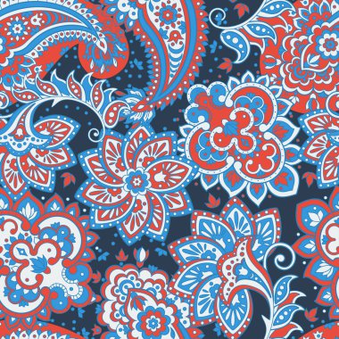 Kusursuz desenli desen. Çiçek vektör arkaplanı