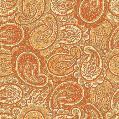 Paisley dikişsiz desen. Klasik çiçek arkaplanı