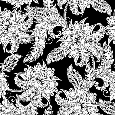 Klasik çiçek desenli.