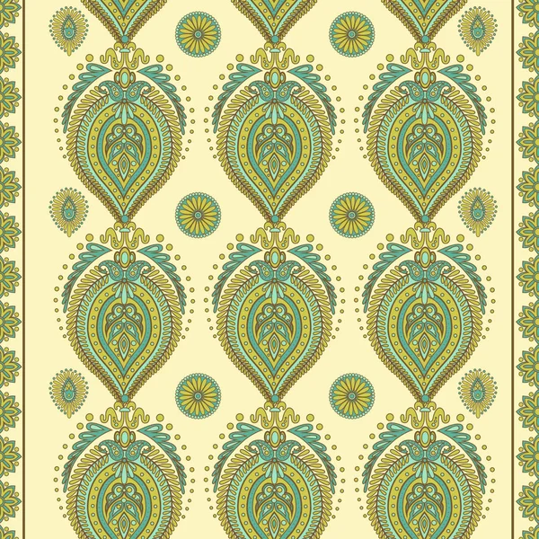 Paisley stijl naadloze vector patroon — Stockvector