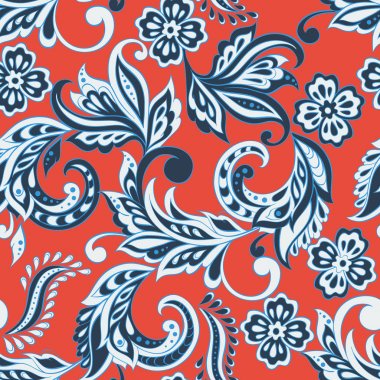 Hint çiçek seamless modeli