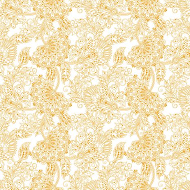 Folklorik Batik vektör süsü. Etnik Çiçeksiz desen.