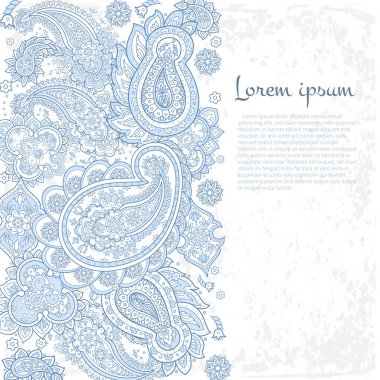 Klasik desenli desenli bir tebrik kartı.