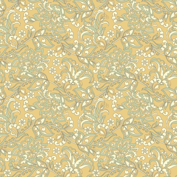 Güzel çiçekler kusursuz vektör deseni. Çiçek mahsulü arka plan