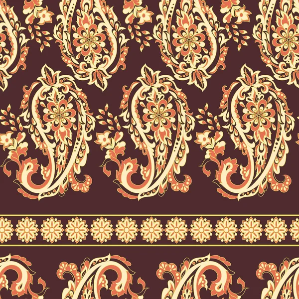 Paisley Floral Oriental ethnique Pattern. — Image vectorielle