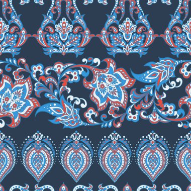 Klasik çiçek desenli.