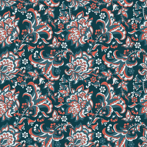 Çiçeksel vektör illüstrasyonu. etnik geçmiş