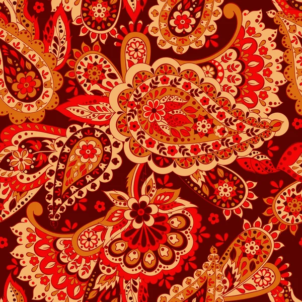 Modèle sans couture Paisley. Illustration vectorielle en style textile asiatique — Image vectorielle